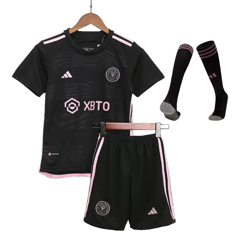 Kids Inter Miami CF Away Soccer Jersey Whole Kit (Jersey+Shorts+Socks) 2023/24 - Pro Jersey Shop
