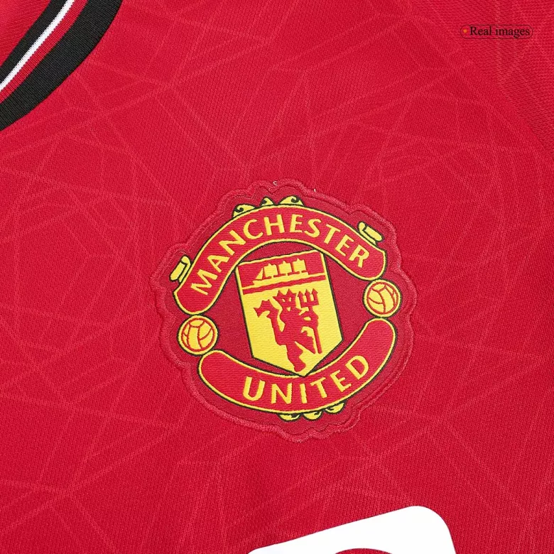 Men's Manchester United Home Long Sleeves Soccer Jersey Shirt 2023/24 - Fan Version - Pro Jersey Shop