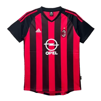 Men's Retro 2002/03 AC Milan Home Soccer Jersey Shirt - Pro Jersey Shop