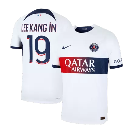 Men's Authentic LEE KANG IN #19 PSG Away Soccer Jersey Shirt 2023/24 - Pro Jersey Shop