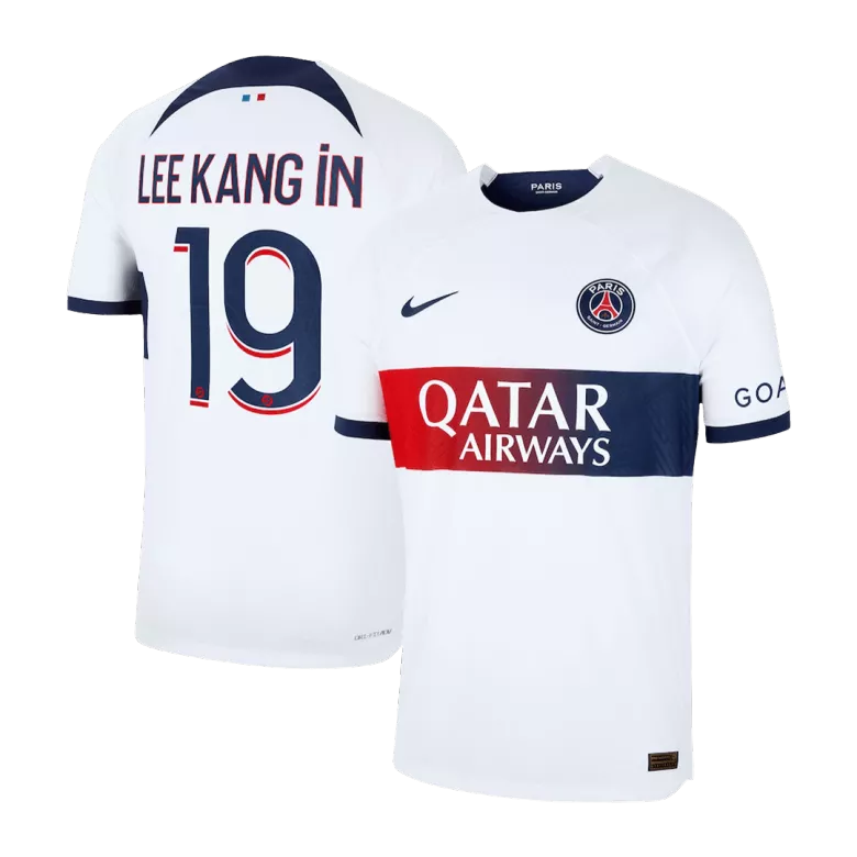 Men's Authentic LEE KANG IN #19 PSG Away Soccer Jersey Shirt 2023/24 - Pro Jersey Shop
