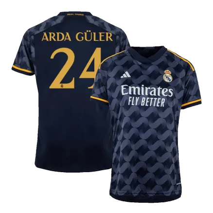 Men's ARDA GÜLER #24 Real Madrid Away Soccer Jersey Shirt 2023/24 - Fan Version - Pro Jersey Shop