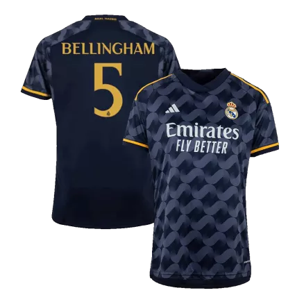 Men's BELLINGHAM #5 Real Madrid Away Soccer Jersey Shirt 2023/24 - Fan Version - Pro Jersey Shop