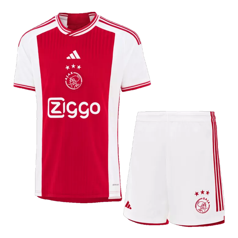 Men's Ajax Home Soccer Jersey Whole Kit (Jersey+Shorts+Socks) 2023/24 - Fan Version - Pro Jersey Shop