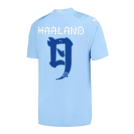 Men's Replica HAALAND #9 Manchester City Japanese Tour Printing Home Soccer Jersey Shirt 2023/24 - Pro Jersey Shop