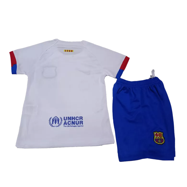 Kids Barcelona Away Soccer Jersey Whole Kit (Jersey+Shorts+Socks) 2023/24 - Pro Jersey Shop