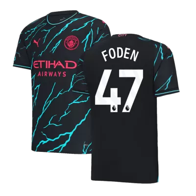 Men's FODEN #47 Manchester City Third Away Soccer Jersey Shirt 2023/24 - Fan Version - Pro Jersey Shop