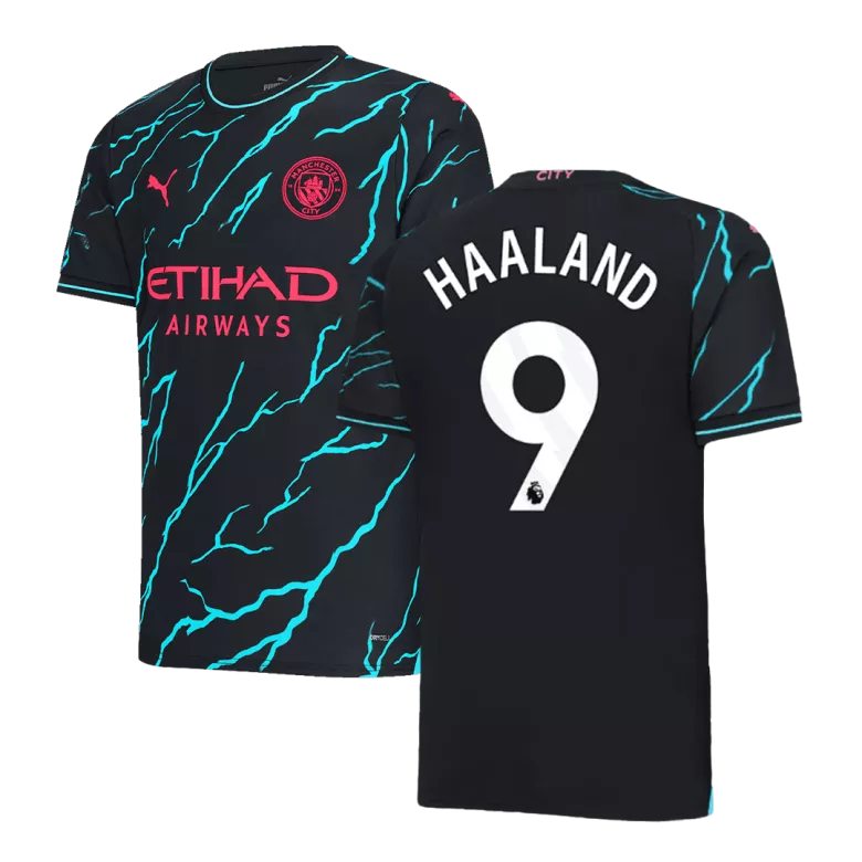 Men's HAALAND #9 Manchester City Third Away Soccer Jersey Shirt 2023/24 - Fan Version - Pro Jersey Shop