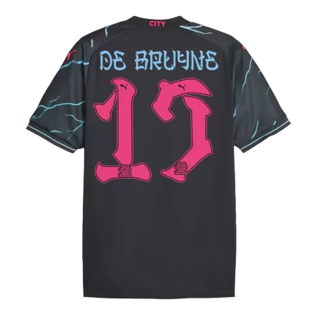 Men's DE BRUYNE #17 Manchester City Japanese Tour Printing Third Away Soccer Jersey Shirt 2023/24 - Fan Version - Pro Jersey Shop