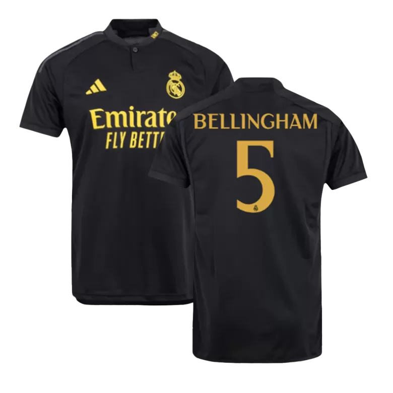 Men's BELLINGHAM #5 Real Madrid Third Away Soccer Jersey Shirt 2023/24 - Fan Version - Pro Jersey Shop
