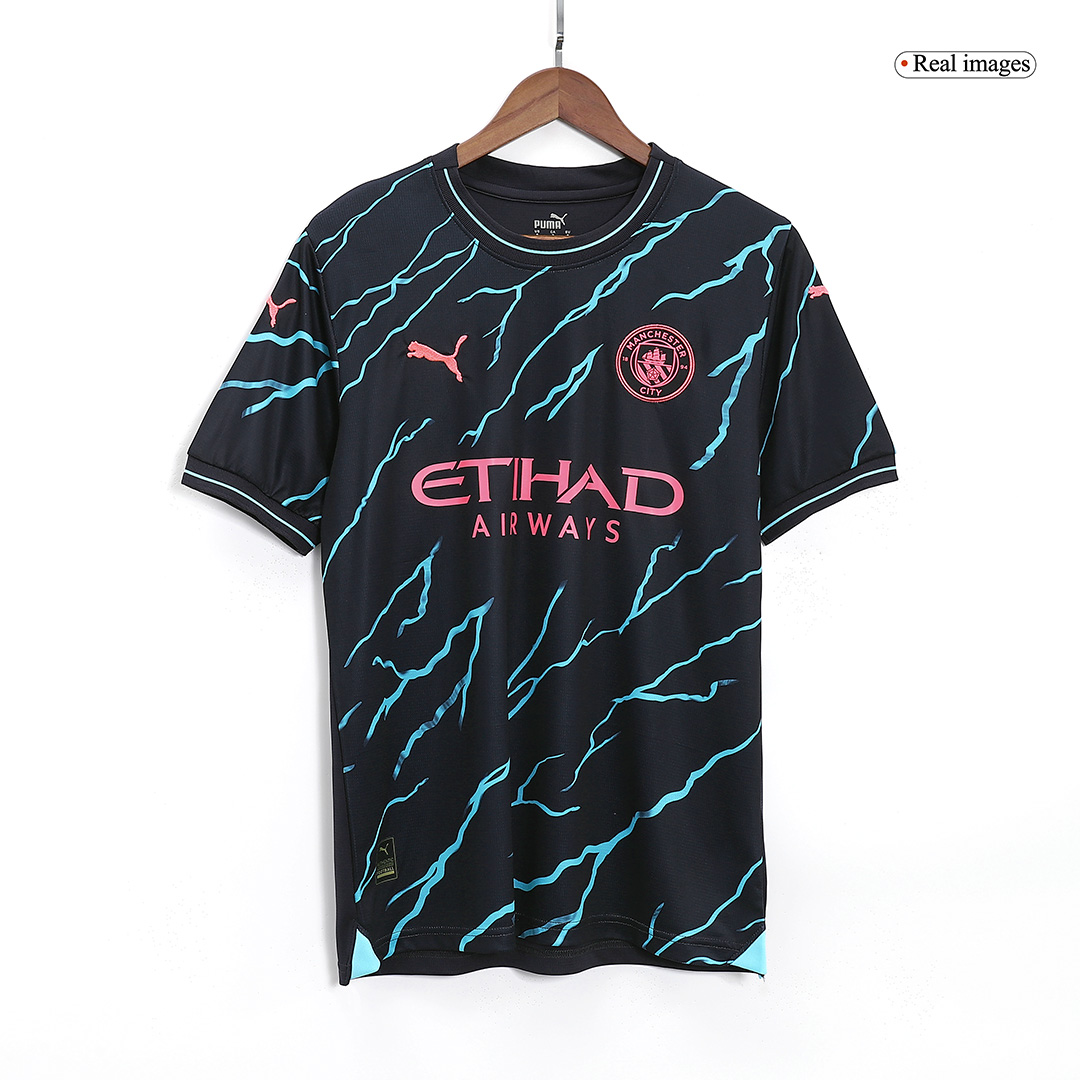 Mcfc Man City Home Jersey 2023/24 with J Alvarez 19 Printing