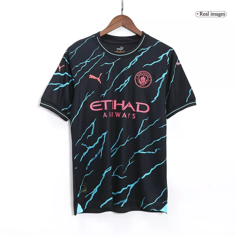 Men's Manchester City Third Away Soccer Jersey Shirt 2023/24 - Fan Version - Pro Jersey Shop