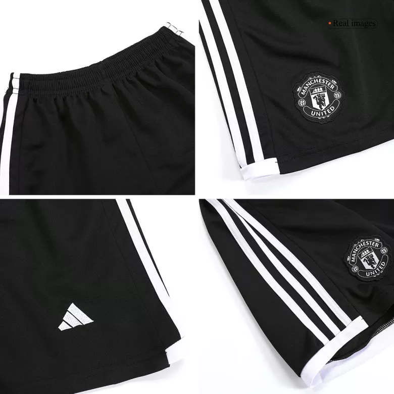 Kids Manchester United Away Soccer Jersey Whole Kit (Jersey+Shorts+Socks) 2023/24 - Pro Jersey Shop