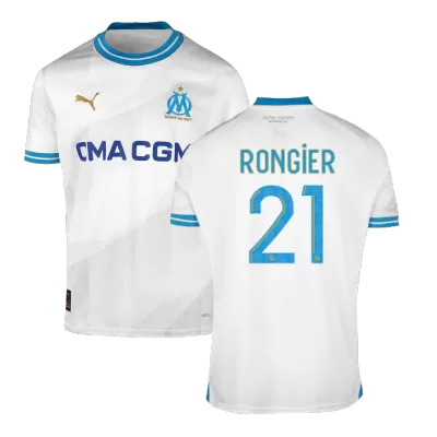 Men's RONGIER #21 Marseille Home Soccer Jersey Shirt 2023/24 - Fan Version - Pro Jersey Shop