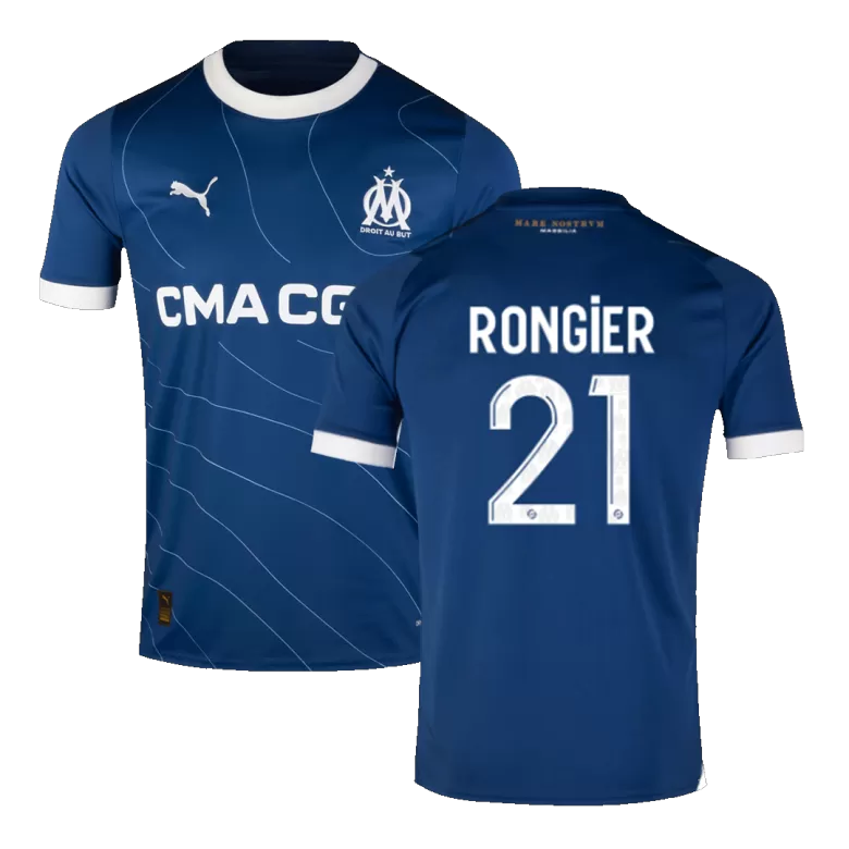 Men's RONGIER #21 Marseille Away Soccer Jersey Shirt 2023/24 - Fan Version - Pro Jersey Shop