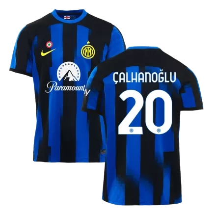 Men's ÇALHANOĞLU #20 Inter Milan Home Soccer Jersey Shirt 2023/24 - Fan Version - Pro Jersey Shop