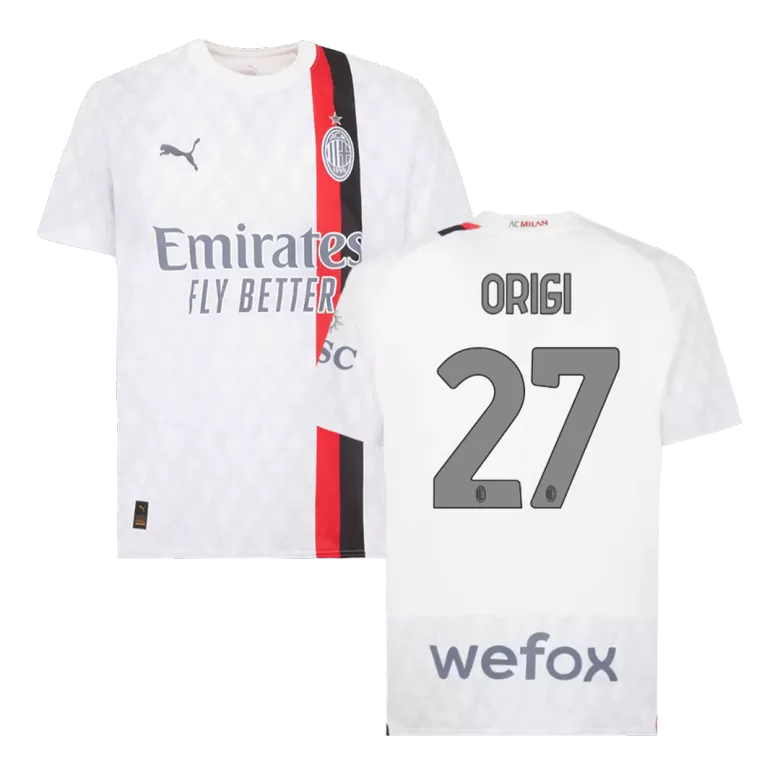 Men's ORIGI #27 AC Milan Away Soccer Jersey Shirt 2023/24 - Fan Version - Pro Jersey Shop