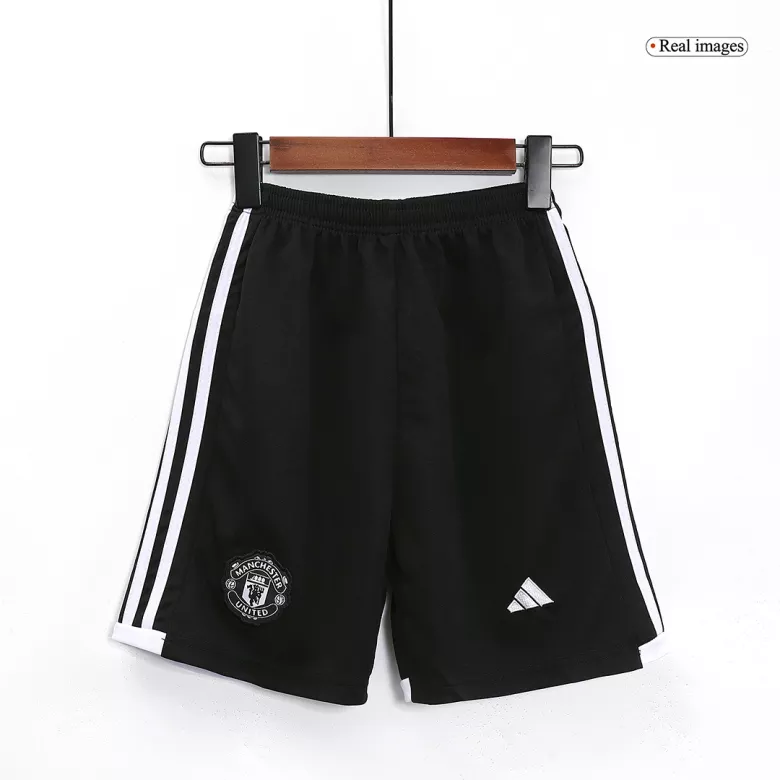Kids Manchester United Away Soccer Jersey Kit (Jersey+Shorts) 2023/24 - Pro Jersey Shop