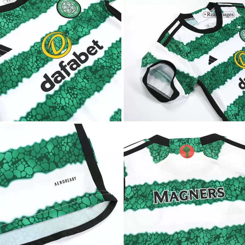 Kids Celtic Home Soccer Jersey Kit (Jersey+Shorts) 2023/24 - Pro Jersey Shop
