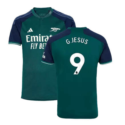 Men's G.JESUS #9 Arsenal Third Away Soccer Jersey Shirt 2023/24 - Fan Version - Pro Jersey Shop