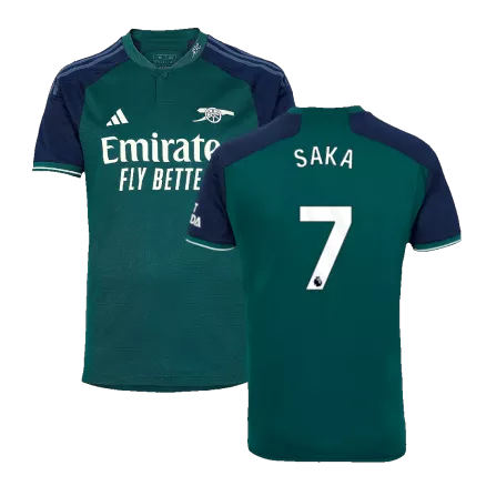 Men's SAKA #7 Arsenal Third Away Soccer Jersey Shirt 2023/24 - Fan Version - Pro Jersey Shop