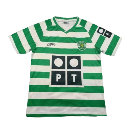 03/04 Sporting Lisbon Home Green&White Retro Soccer Jerseys Shirt - Pro Jersey Shop