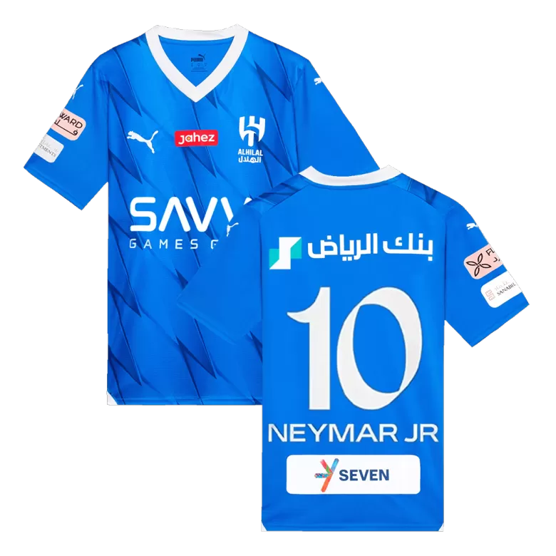 Men's NEYMAR JR #10 Al Hilal SFC Home Soccer Jersey Shirt 2023/24 - Fan Version - Pro Jersey Shop
