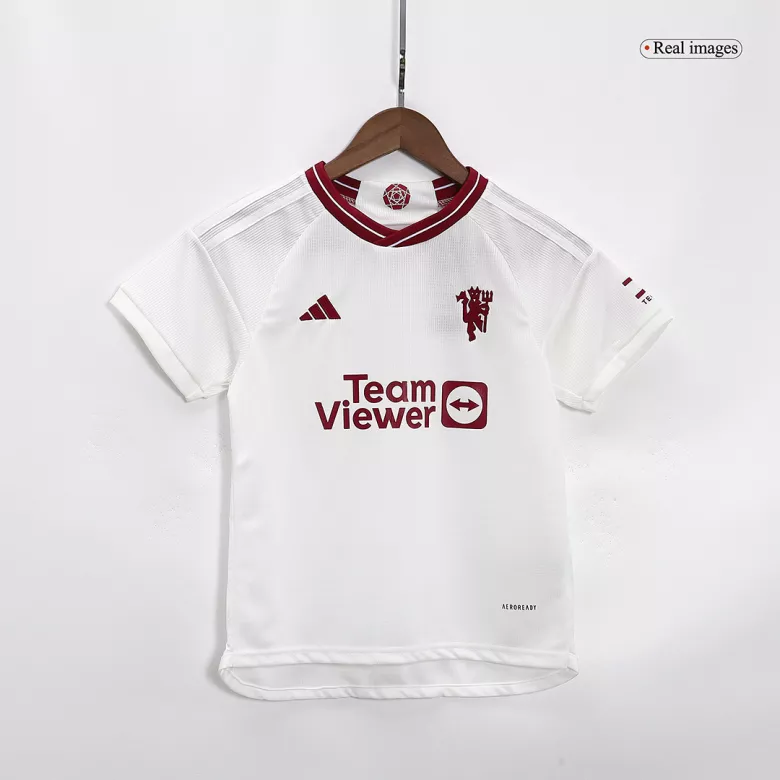 Kids Manchester United Third Away Soccer Jersey Kit (Jersey+Shorts) 2023/24 - Pro Jersey Shop