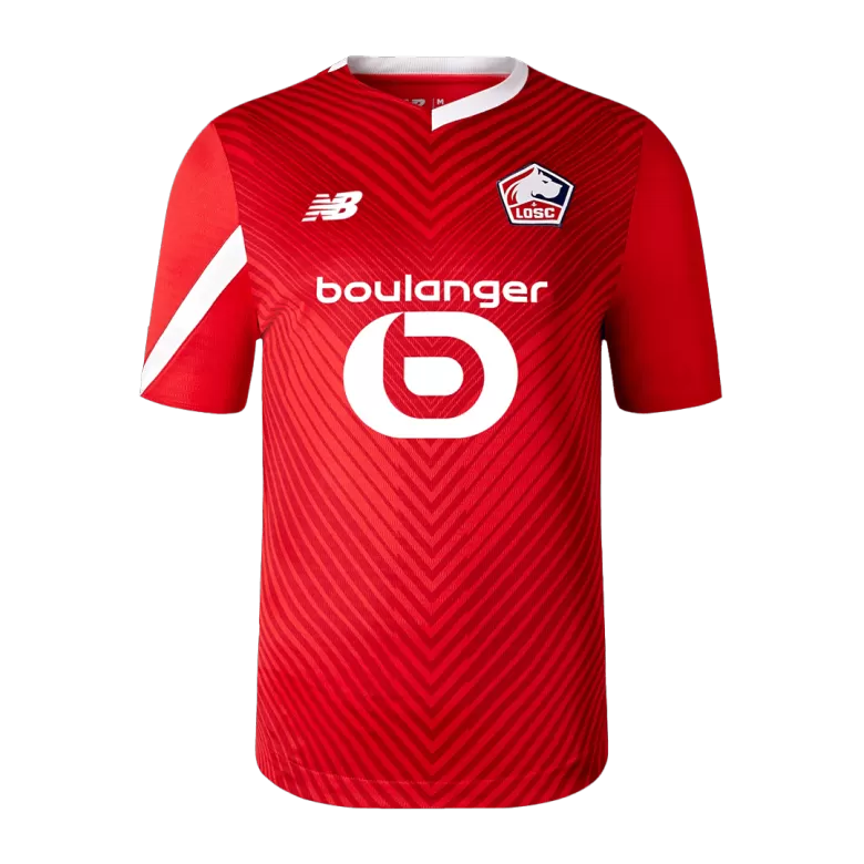 Men's Lille OSC Home Soccer Jersey Shirt 2023/24 - Fan Version - Pro Jersey Shop
