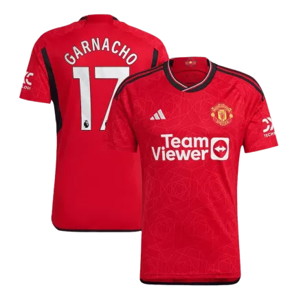 Men's Authentic GARNACHO #17 Manchester United Home Soccer Jersey Shirt 2023/24 - Pro Jersey Shop