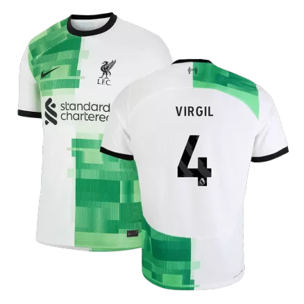 Men's VIRGIL #4 Liverpool Away Soccer Jersey Shirt 2023/24 - Fan Version - Pro Jersey Shop