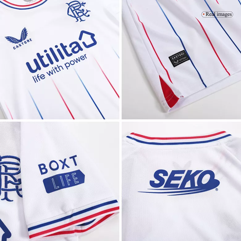 Kids Glasgow Rangers Away Soccer Jersey Kit (Jersey+Shorts) 2023/24 - Pro Jersey Shop
