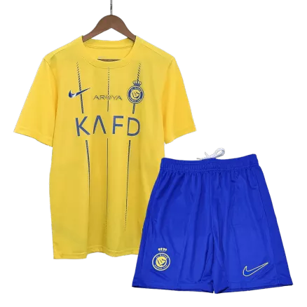 Men's Al Nassr Home Soccer Jersey Kit (Jersey+Shorts) 2023/24 - Fan Version - Pro Jersey Shop