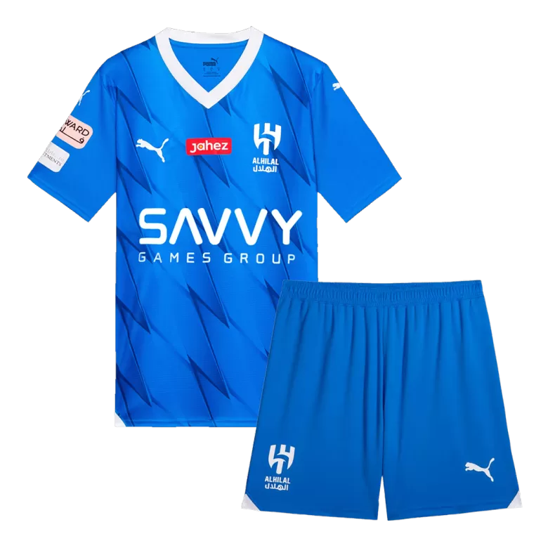 Men's Al Hilal SFC Home Soccer Jersey Kit (Jersey+Shorts) 2023/24 - Fan Version - Pro Jersey Shop