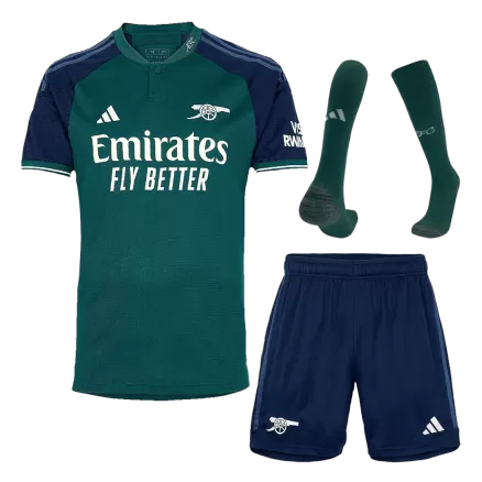 Men's Arsenal Third Away Soccer Jersey Whole Kit (Jersey+Shorts+Socks) 2023/24 - Fan Version - Pro Jersey Shop