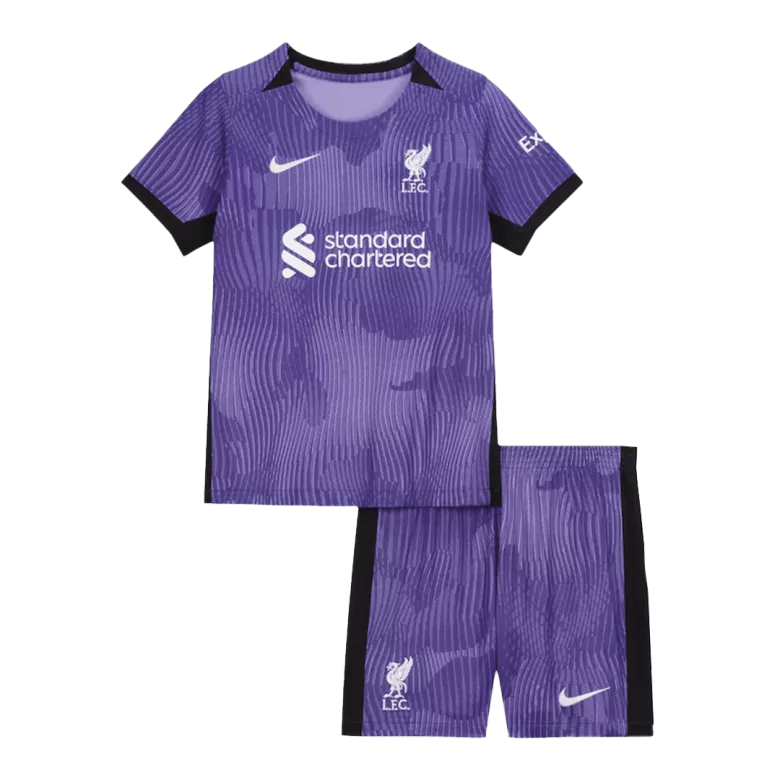 Kids Liverpool Third Away Soccer Jersey Whole Kit (Jersey+Shorts+Socks) 2023/24 - Pro Jersey Shop