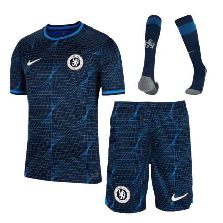 Men's Replica Chelsea Away Soccer Jersey Whole Kit (Jersey+Shorts+Socks) 2023/24 - Pro Jersey Shop
