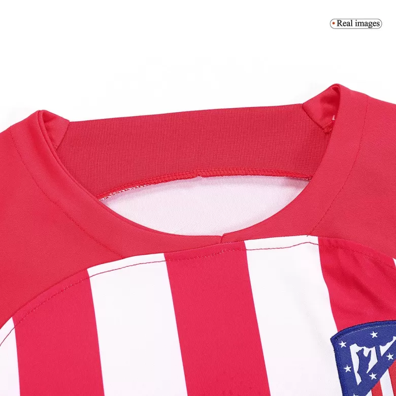Kids Atletico Madrid Home Soccer Jersey Kit (Jersey+Shorts) 2023/24 - Pro Jersey Shop