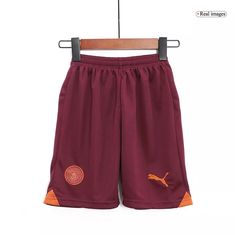 Kids Manchester City Away Soccer Jersey Kit (Jersey+Shorts) 2023/24 - Pro Jersey Shop