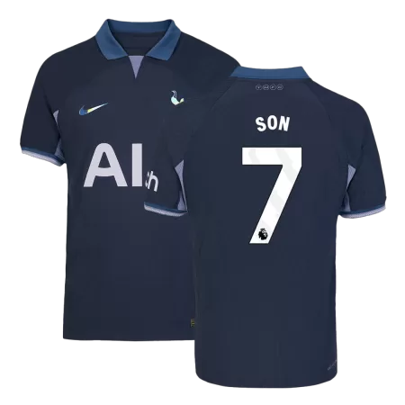 Men's Authentic SON #7 Tottenham Hotspur Away Soccer Jersey Shirt 2023/24 - Pro Jersey Shop