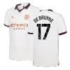 Men's DE BRUYNE #17 Manchester City Away Soccer Jersey Shirt 2023/24 - Fan Version - Pro Jersey Shop