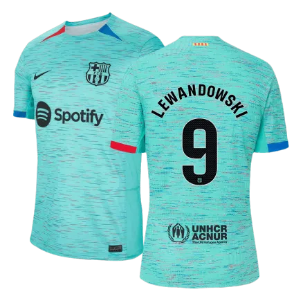 Men's LEWANDOWSKI #9 Barcelona Third Away Soccer Jersey Shirt 2023/24 - Fan Version - Pro Jersey Shop