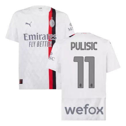 Men's Authentic PULISIC #11 AC Milan Away Soccer Jersey Shirt 2023/24 - Pro Jersey Shop