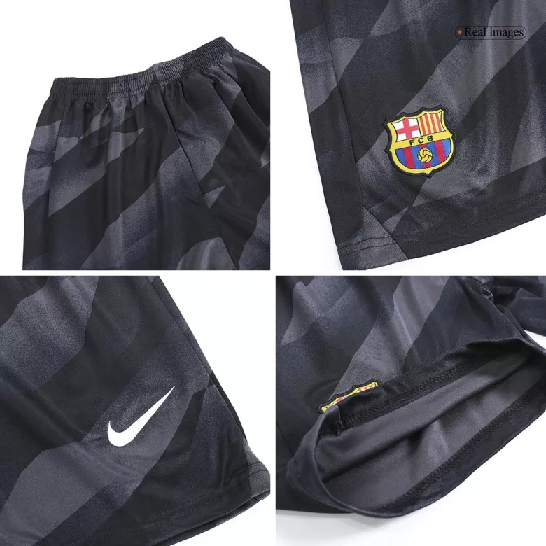 Kids Barcelona Goalkeeper Soccer Jersey Kit (Jersey+Shorts) 2023/24 - Pro Jersey Shop