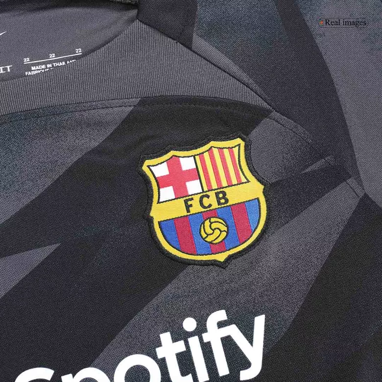 Kids Barcelona Goalkeeper Soccer Jersey Kit (Jersey+Shorts) 2023/24 - Pro Jersey Shop