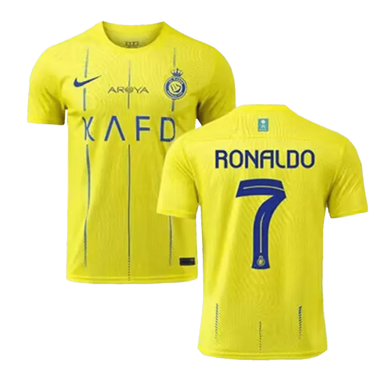 Men's Authentic RONALDO #7 Al Nassr Home Soccer Jersey Shirt 2023/24