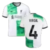 Men's Authentic VIRGIL #4 Liverpool Away Soccer Jersey Shirt 2023/24 - Pro Jersey Shop