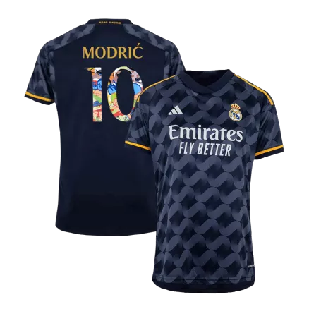 Men's MODRIĆ #10 Real Madrid Away Soccer Jersey Shirt 2023/24 - Sen2 Font - Fan Version - Pro Jersey Shop