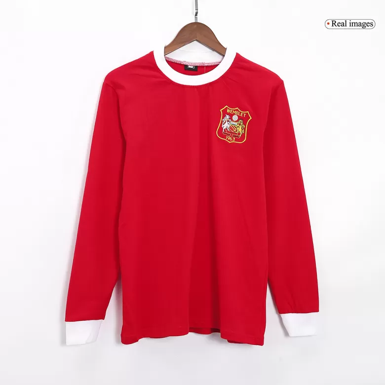 Men's Retro 1963 Manchester United Long Sleeves Soccer Jersey Shirt - Fan Version - Pro Jersey Shop