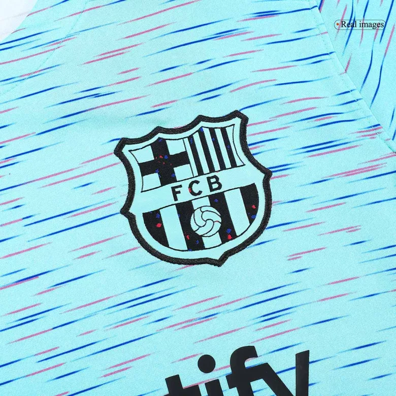 Men's Barcelona Third Away Soccer Jersey Kit (Jersey+Shorts) 2023/24 - Pro Jersey Shop